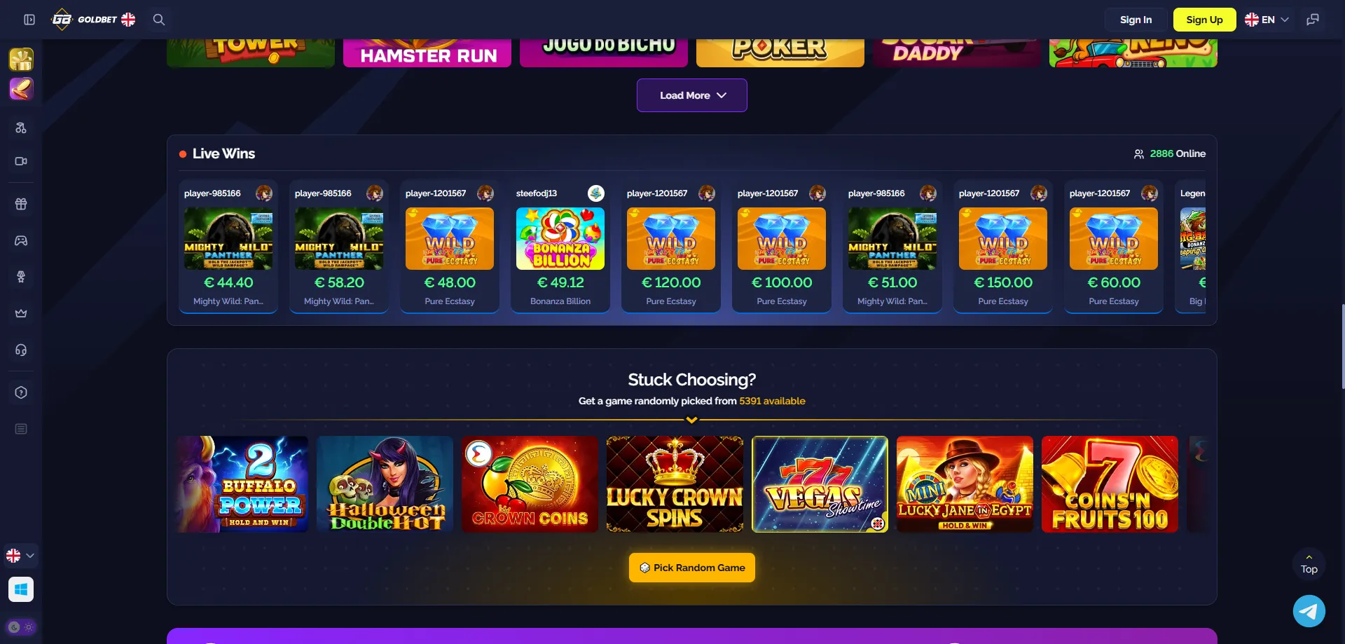Goldbet Casino sveiciena bonuss jaunajiem spēlētājiem — līdz EUR 4500