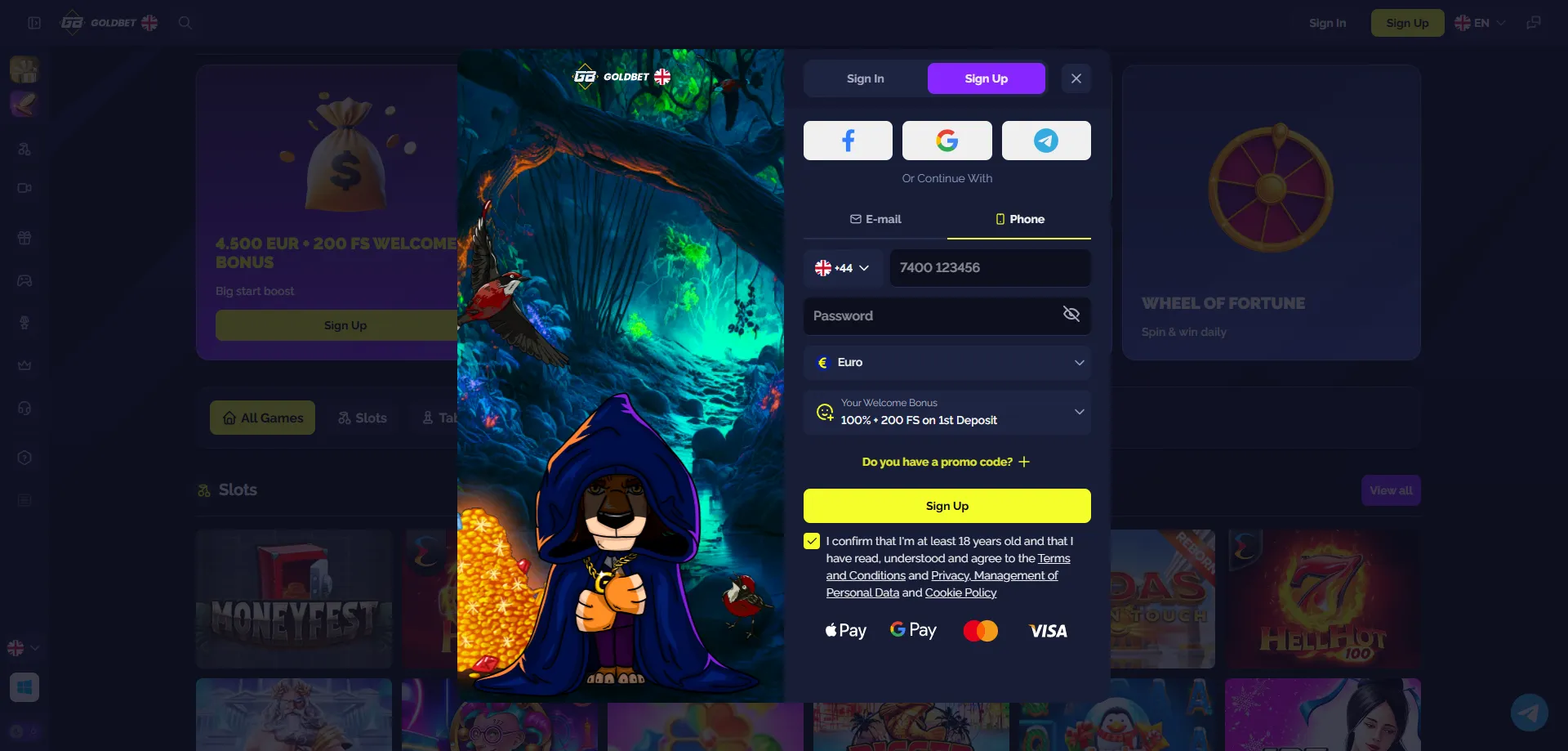 Goldbet Casino aktīvie promo kodi 2026 — pilns saraksts