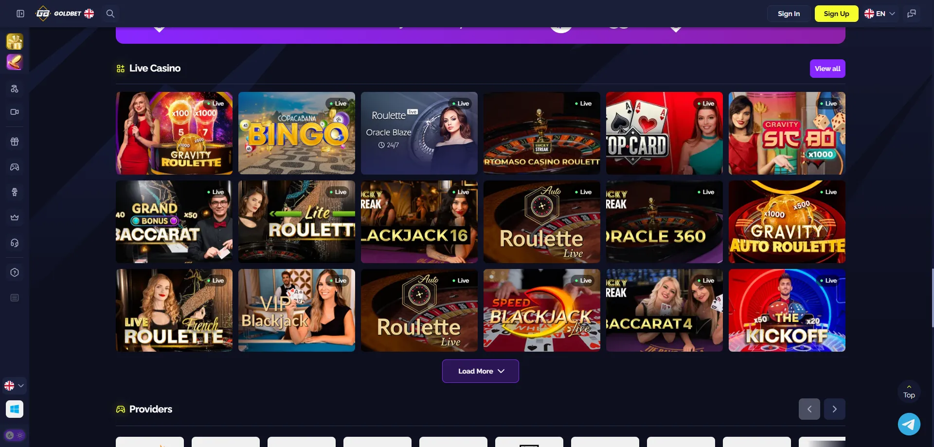 Goldbet kazino tiešraides spēles ar profesionāliem dīleriem